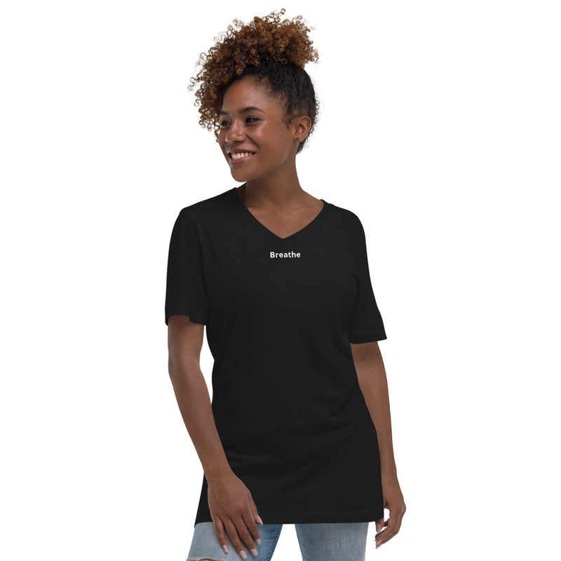 True Happiness Gender fluid Short Sleeve V-Neck T-Shirt